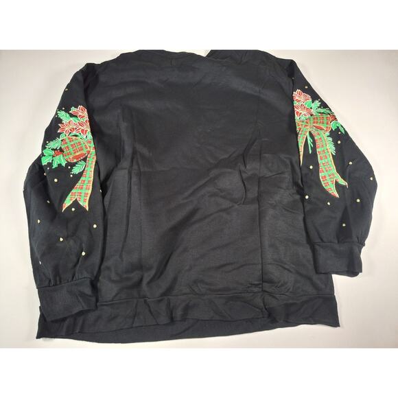 Vintage 80s 90s Christmas On Main Street Ugly Christmas Sweater LG - Picture 5 of 5
